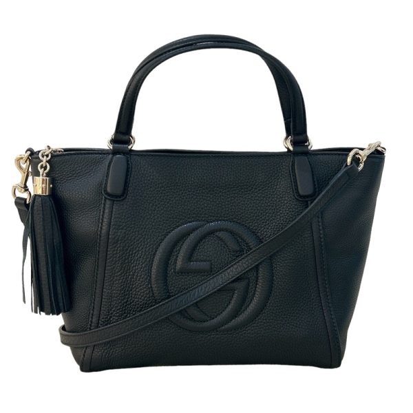 1 Gucci Soho 2way Tote Bag Black