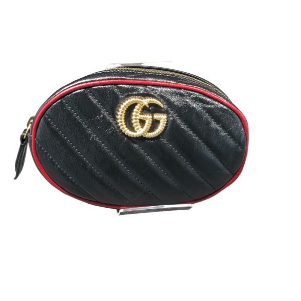 1 Gucci GG Marmont Belt Bag Waist Bag BlackRed