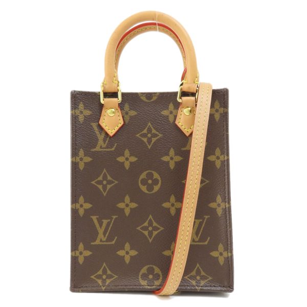 1 Louis Vuitton Petite Sac Plat Monogram Handbag Monogram Canvas