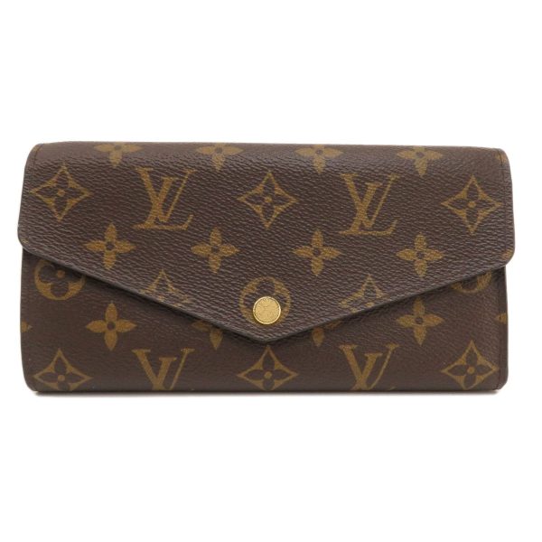 1 Louis Vuitton Portefeuille Sarah Monogram Fuchsia Long Wallet With Coin Purse Monogram Canvas