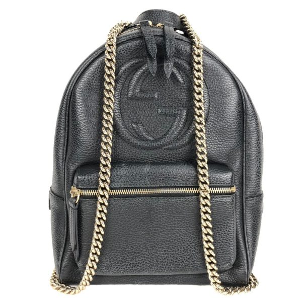 1 Gucci Soho Chain Rucksack Daypack Black