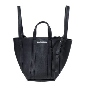 1 Prada Monochrome Leather 2WAY Handbag Black