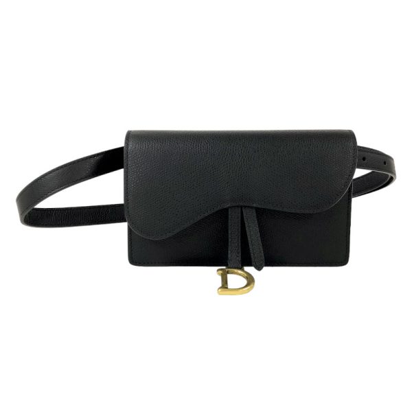 1 Christian Dior Saddle Waist Bag Black