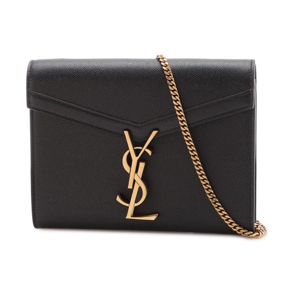 1 Saint Laurent Wallet on Chain Black