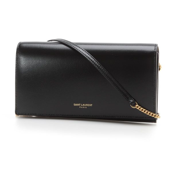 1 Saint Laurent Wallet on Chain Black