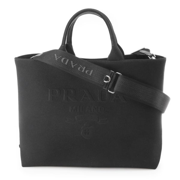 1 Prada Tote Bag 2way Bag Shopping Bag Black