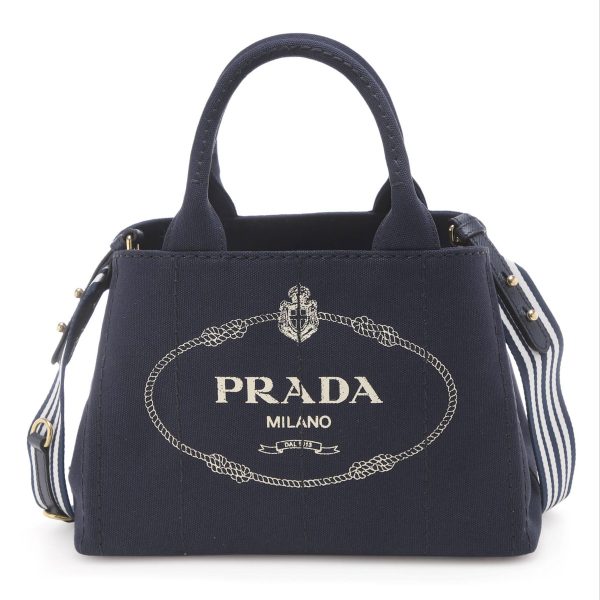 1 Prada Handbag 2way Bag Blue