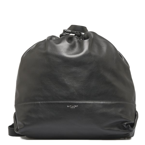 1 Saint Laurent Rucksack Backpack Lambskin Leather Black