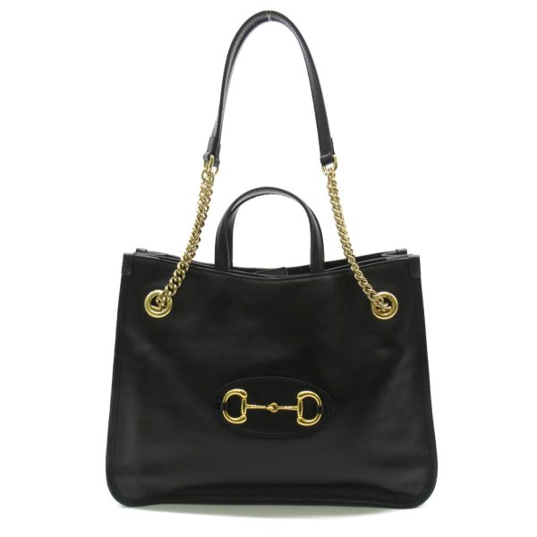 1 Gucci Shoulder Bag 2way Leather Black