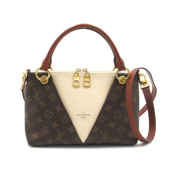 1 Louis Vuitton V Tote BB 2way Shoulder Bag Monogram Brown