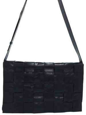 1 Bottega Veneta Maxi Intrecciato Cassette Shoulder Bag Black