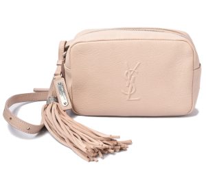 1 Saint Laurent Belt Bag Shoulder Bag Leather Pink Beige