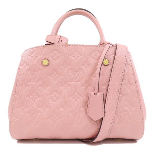 1 Louis Vuitton Montaigne BB Rose Poudre Handbag Empreinte