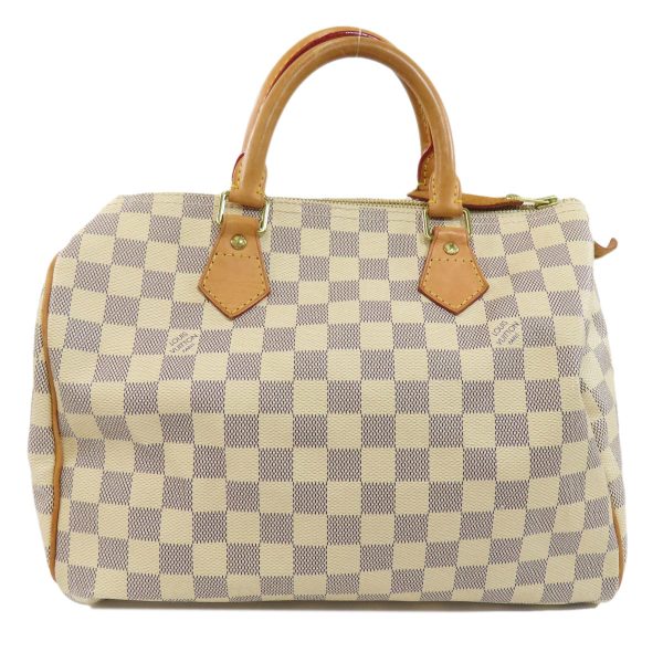 1 Louis Vuitton Speedy 30 Damier Azur Boston Bag Damier Canvas