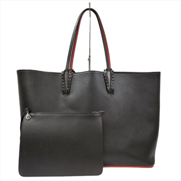 1 Christian Louboutin Cabata Leather Tote Bag Black