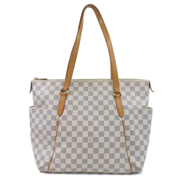 1 Louis Vuitton Totally MM Damier Azur Tote Bag Damier Canvas