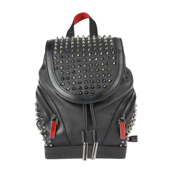 1 Christian Louboutin Explorer Funk Rucksack Daypack Calf Leather Multicolor