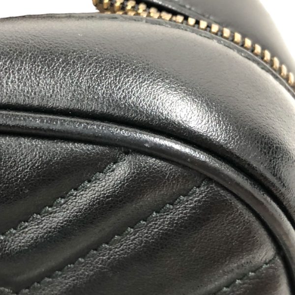 10 Gucci GG Marmont Quilted Small Shoulder Leather Black