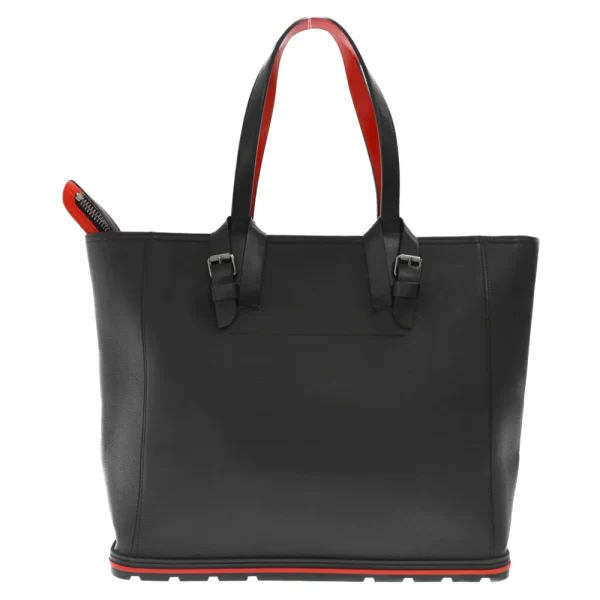 2 Christian Louboutin Kabiker Leather Tote Bag Black