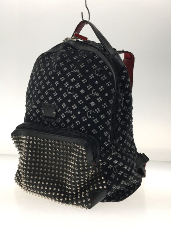 2 Christian Louboutin Shoulder Bag Backpack Black