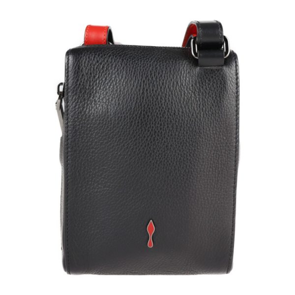 2 Christian Louboutin Benech Reporter Shoulder Bag Leather Black