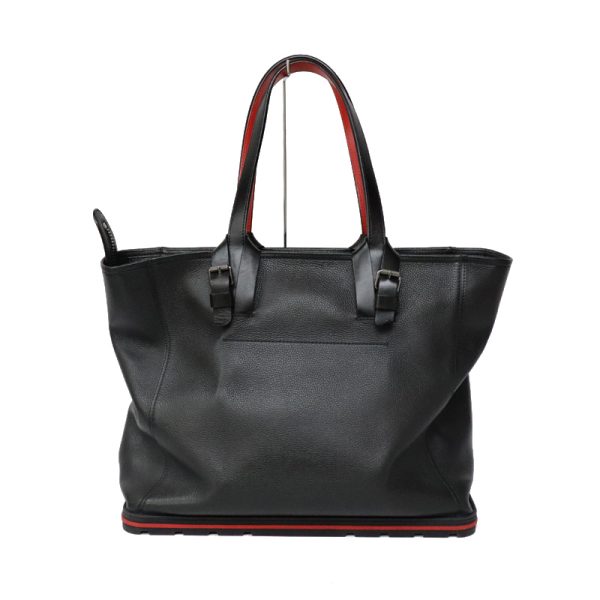 2 Christian Louboutin Kabiker Tote Bag Leather Black Red