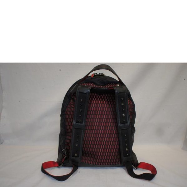 2 Christian Louboutin Nylon Studs Backpack Black