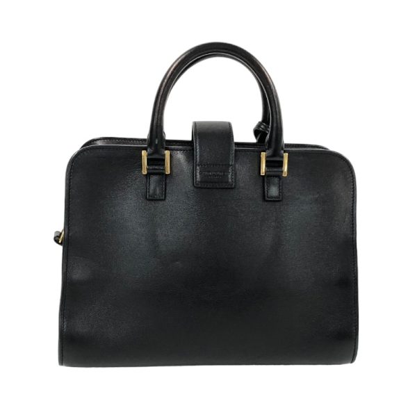 2 Saint Laurent Cabas Leather Handbag Black