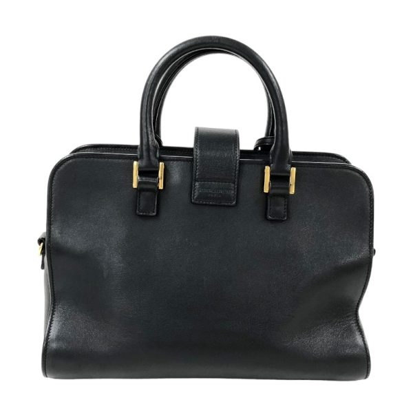 2 Saint Laurent Cabas Small Leather Handbag Black