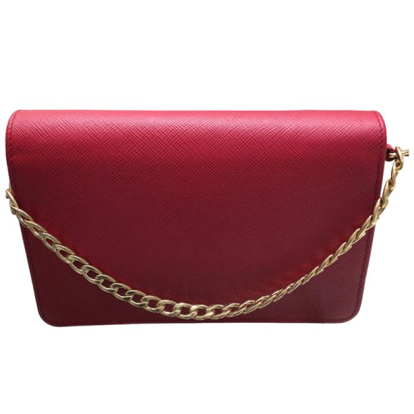 2 Prada Sapphire Wallet Red Shoulder Bag