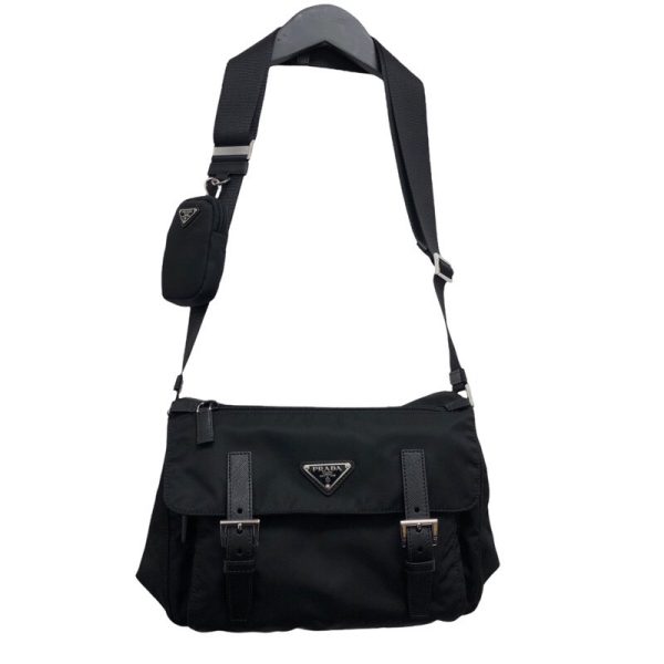 2 Prada Renulon Shoulder Bag Black