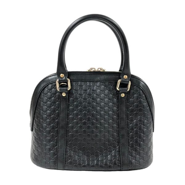 2 Gucci Micro Guccisima 2way Bag Handbag Black