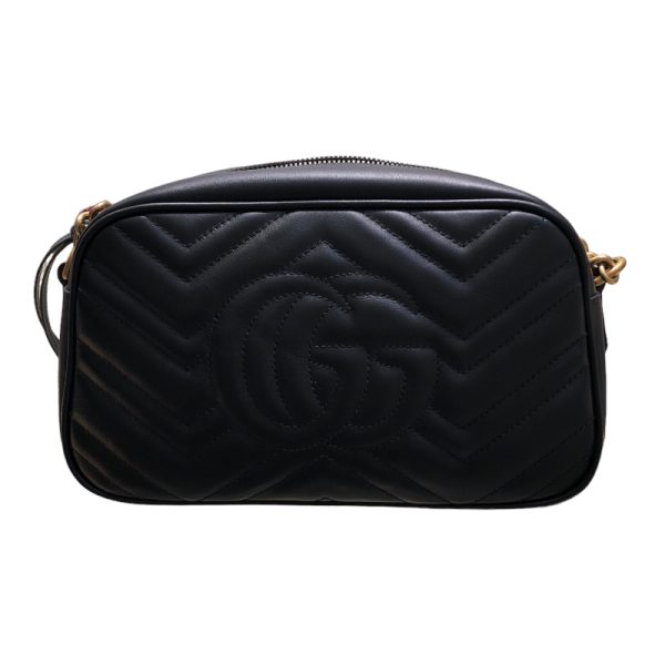 2 Gucci GG Marmont Quilted Small Shoulder Bag Black