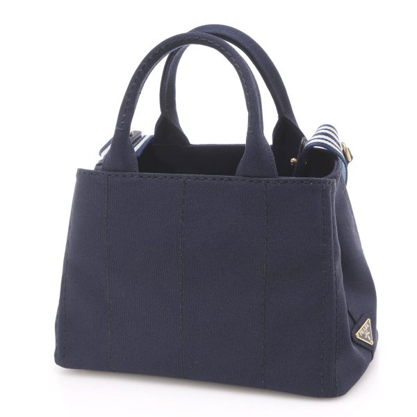 2 Prada Handbag 2way Bag Blue