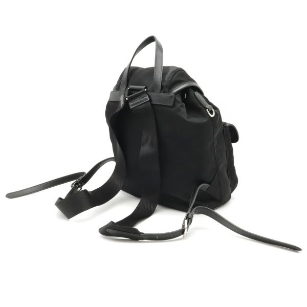 2 Prada Backpack Rucksack Daypack Nylon Black Silver