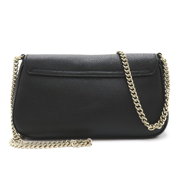 2 Gucci Soho Fringe Chain Shoulder Bag Leather Black