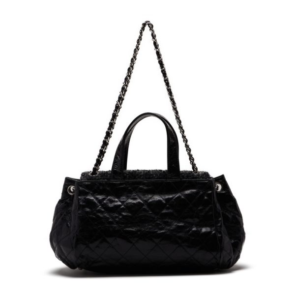 2 Chanel Portobello 2way Bag Handbag Calf Black