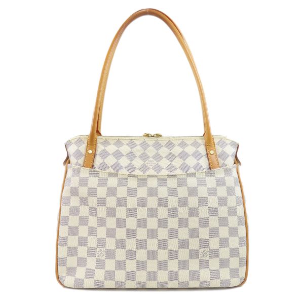 2 Louis Vuitton Figeri Damier Azur Tote Bag Damier Canvas