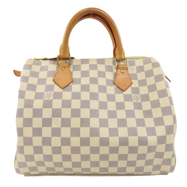 2 Louis Vuitton Speedy 30 Damier Azur Boston Bag Damier Canvas