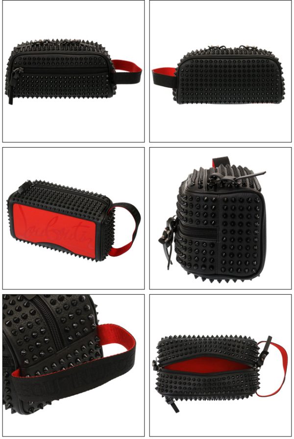 2 Christian Louboutin Blaster Calf Bag Clutch Bag Black