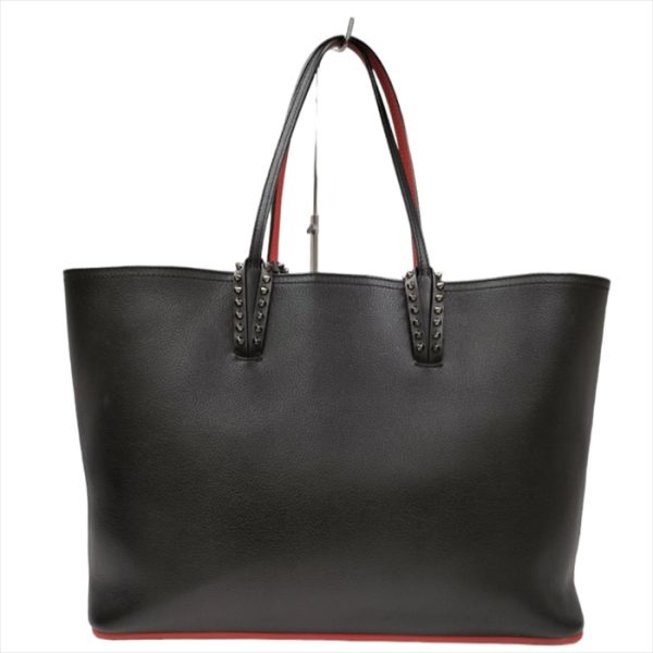 2 Christian Louboutin Cabata Leather Tote Bag Black