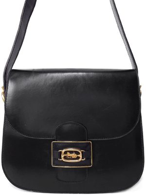 2223299670015 Celine Carriage Buckle Leather Shoulder Bag