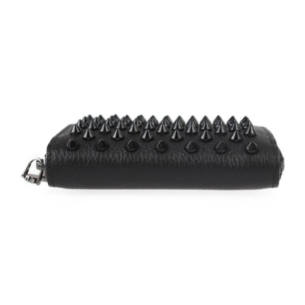 3 Christian Louboutin Coin Purse Panettone Black Spike Stud