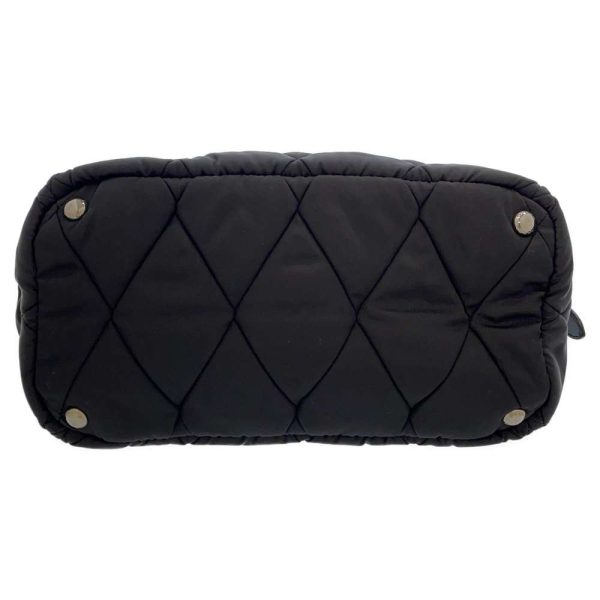 3 Prada Handbag Bomber Quilted Nylon Shoulder Bag Black