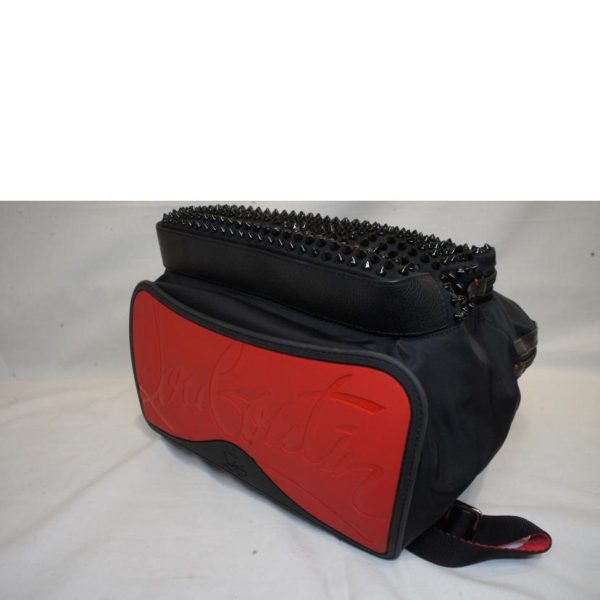 3 Christian Louboutin Nylon Studs Backpack Black