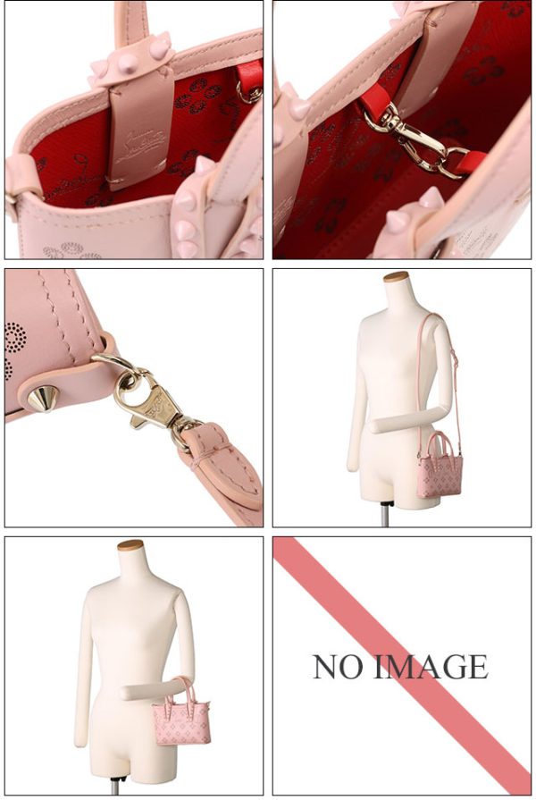 3 Christian Louboutin Cabata Nano Crossbody Shoulder Bag Rose Pink