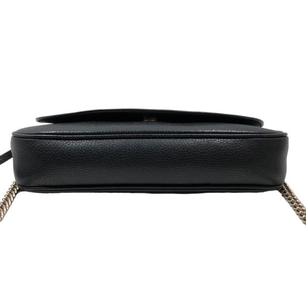 3 Gucci Soho Fringe Leather Shoulder Bag Black