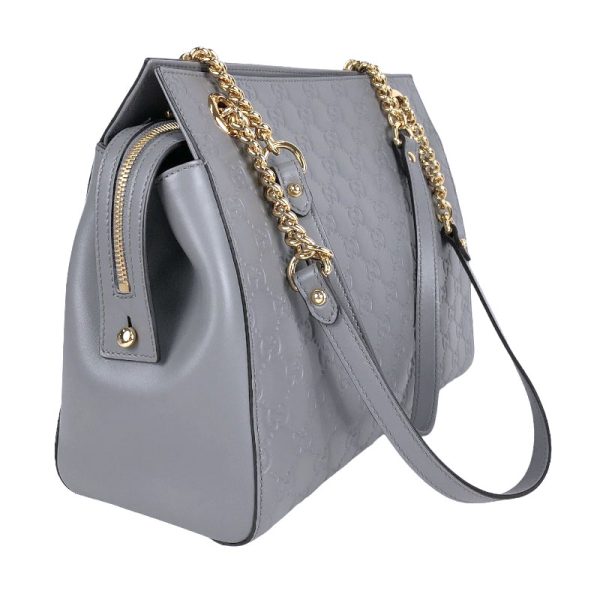 3 Gucci Guccisima Chain Tote Bag Gray