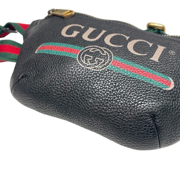 3 Gucci Waist Pouch Waist Bag Black