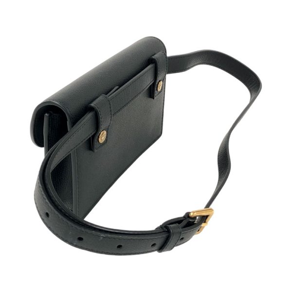 3 Christian Dior Saddle Waist Bag Black